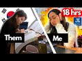 18 Hours Studying Trying KOREAN High School Students 18 Hour Study Routine Help 