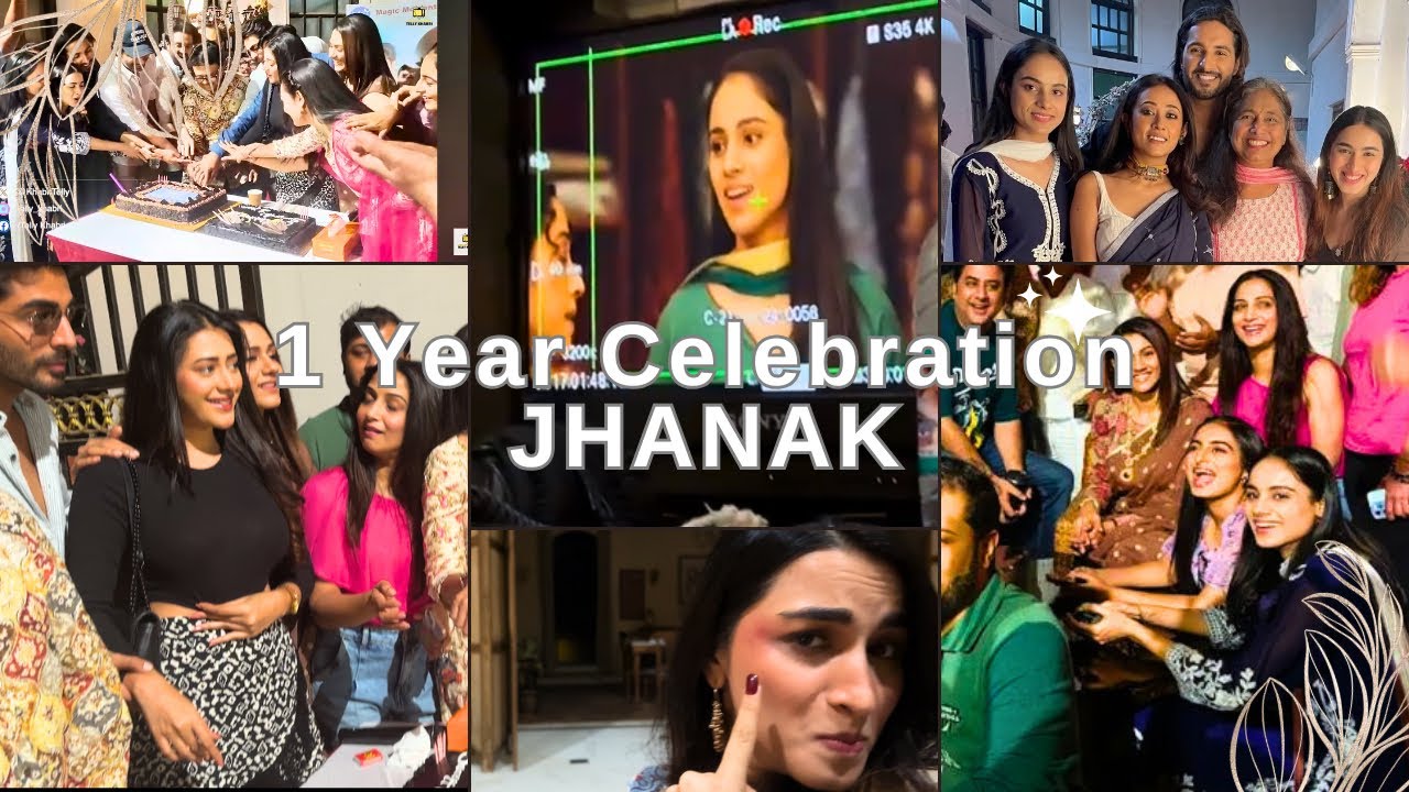 Jhanak's 1-Year Celebration | Behind the Scenes | Shoot Day #vlog