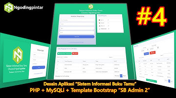 Cara membuat APLIKASI BUKU TAMU dengan PHP + MySQLi  | #4 - Desain Database