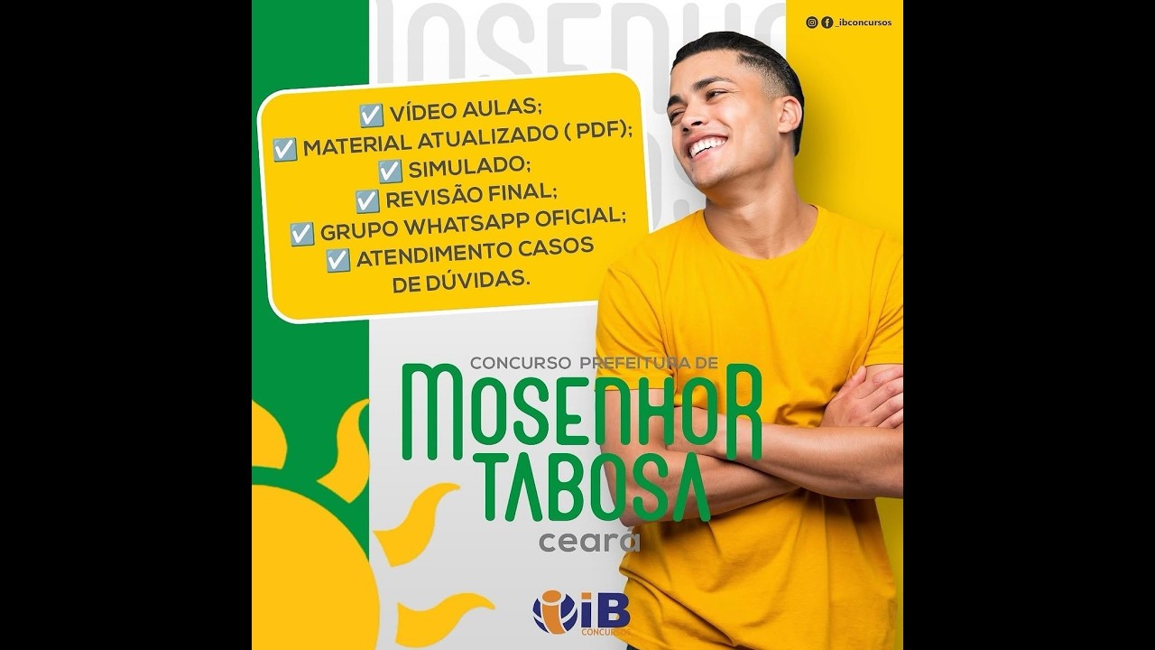 AULÃO DE DIREITO ADMINISTRATIVO MONSENHOR TABOSA 2026