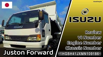 ISUZU Juston Forward Chassis Number / VIN Number Location | OnaDeyak