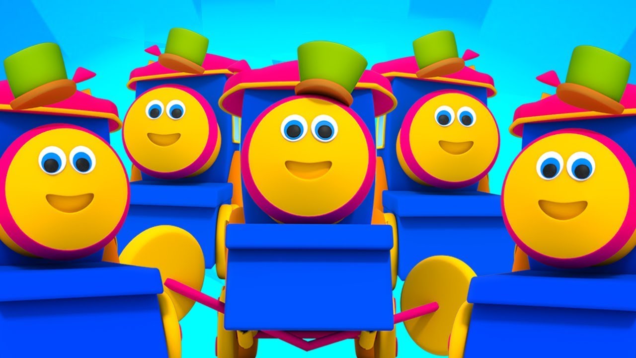 Bob il treno | cinque piccoli bambini | filastrocche | Bob Five Little Babies
