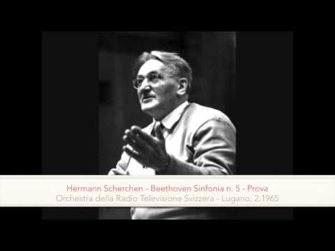 Hermann Scherchen - Beethoven 5. Symphony (rehearsal in italian)