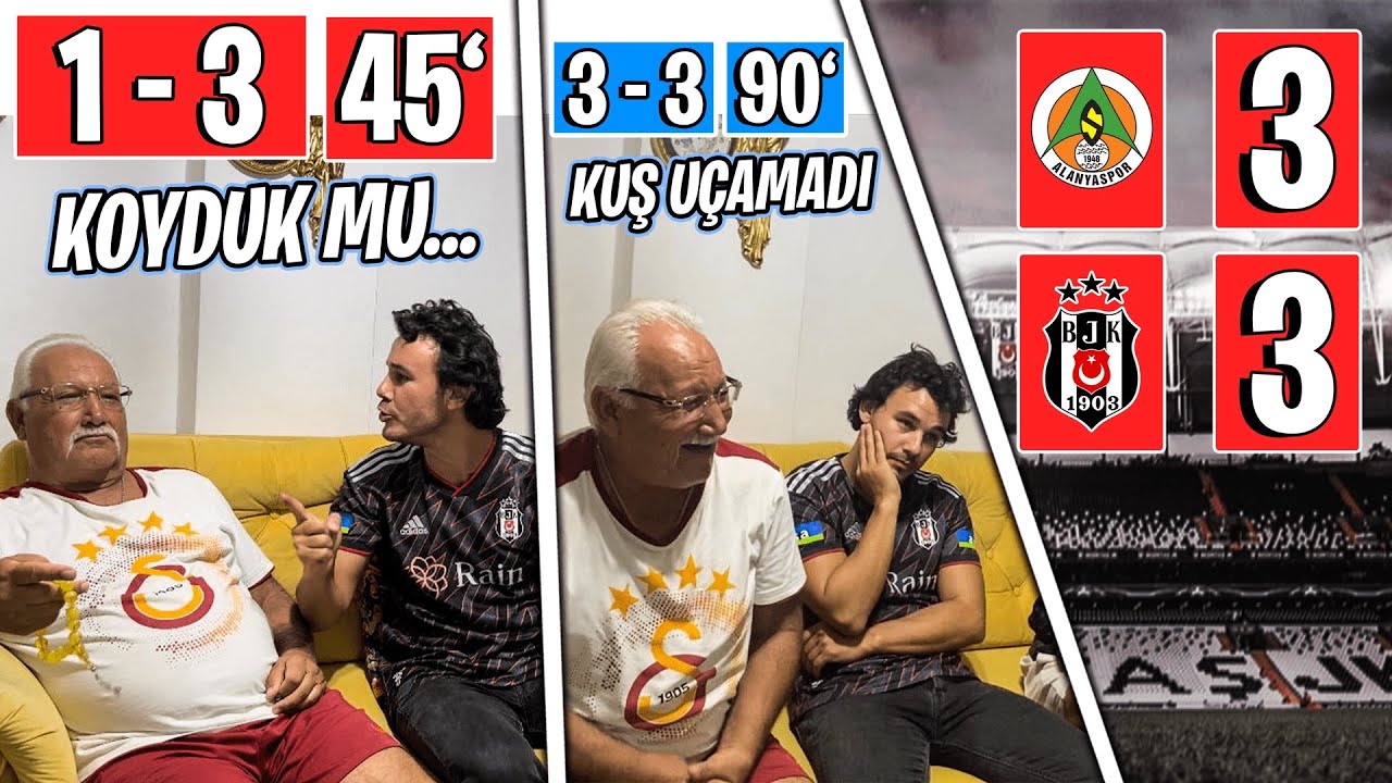 ALANYASPOR 3-3 BEŞİKTAŞ TEPKİ MÜMTAZREİS İNTİKAMINI ALDI😂