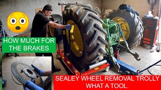 HOW MUCH FOR THE JOHN DEERE 3650 BRAKES.....SEALEY W1200 IS PUT TO WORK