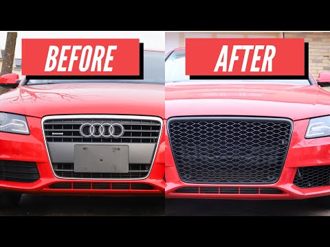 How to Install an RS4 Style Grille on a B8 Audi A4