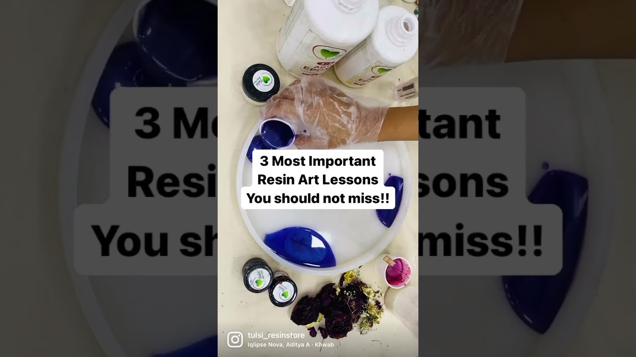 3 Most Important Resin Art Lessons Masterclass Learn For Beginners DIY