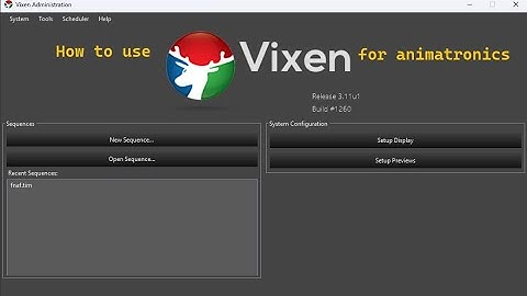 How to program an animatronic with Vixen Lights.