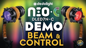 The NEO DLED7N-C Multicolor Dedolight - basic beam qualities & DTN7C+ ballast control overview