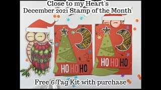 Close to my Heart December 2021 Stamp of the Month FREE kit w/purchase s2112 Owl love you forever