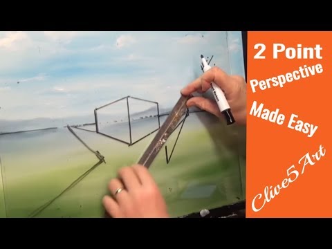 Perspective in painting Acrylic painting for beginners, # clive5art - 동영상