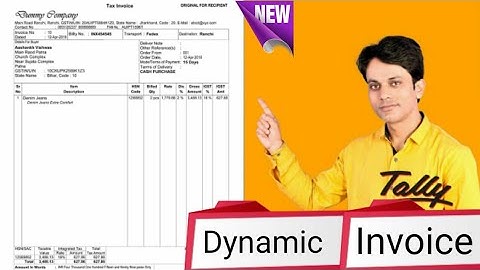 Dynamic  GST Invoice for Tally | Explore Busy | Tally TDL