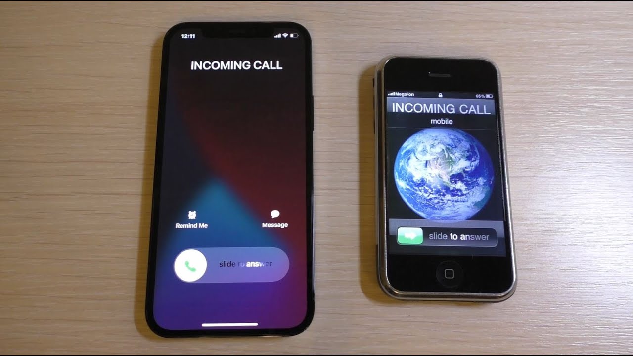 Apple iPhone 12 Pro vs iPhone 2g Incoming Calls