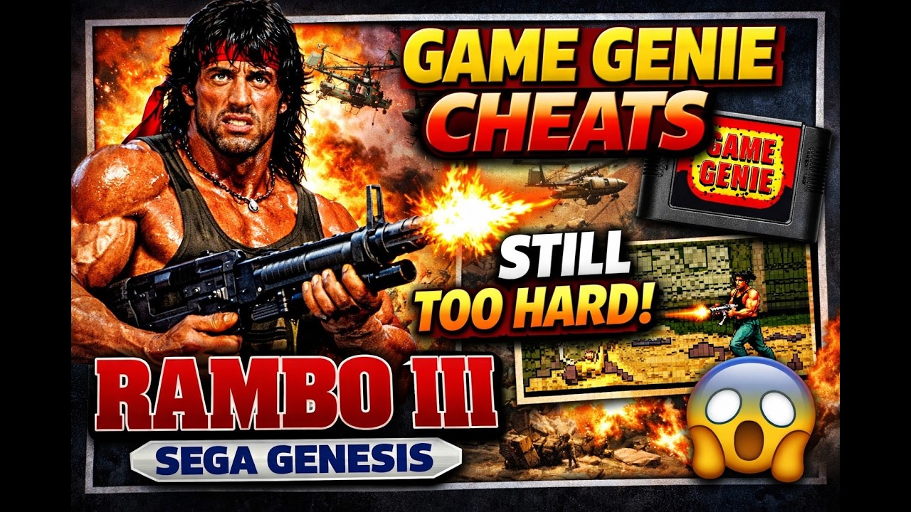 Rambo III + Game Genie = Absolute Chaos (Sega Genesis)