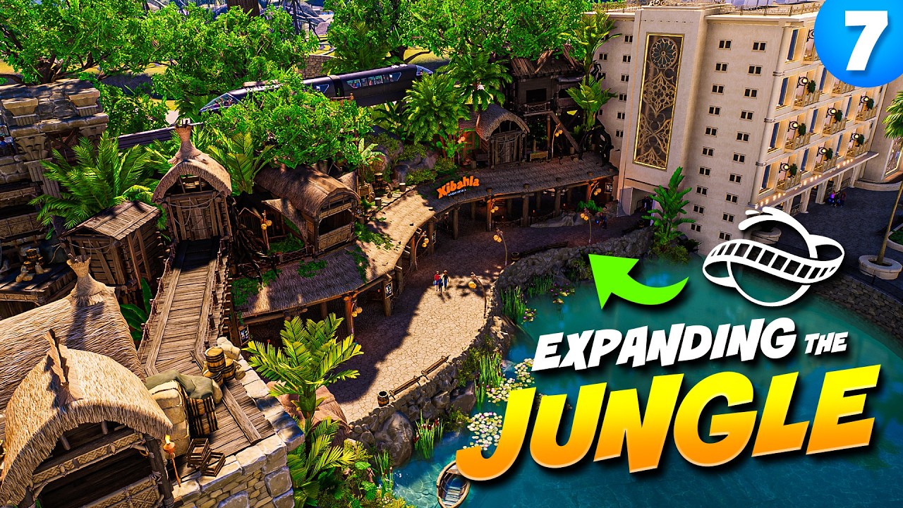 Расширяю свою зону джунглей в Planet Coaster 2!