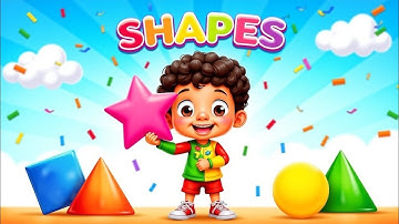 Shapes song for kids | Educational vedio | Circle, Square, rectangle etc | Brainybops 