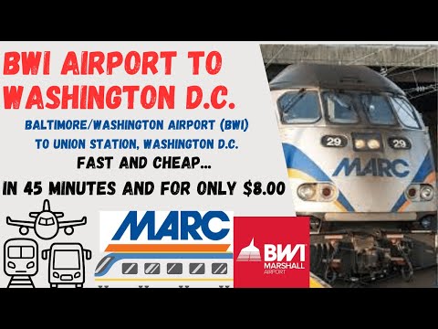 Vídeo: Como ir do aeroporto BWI para B altimore