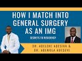 How I Matched into Cardiothoracic Surgery Secrets as IMG for match 2020