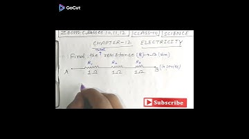 Class 10 | Science | Chapter 12 | Electricity | How To Find Total Resistance | #shorts