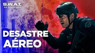Criminosos querem abater um avião com passageiros! | Temporada 5 | S.W.A.T. em Português