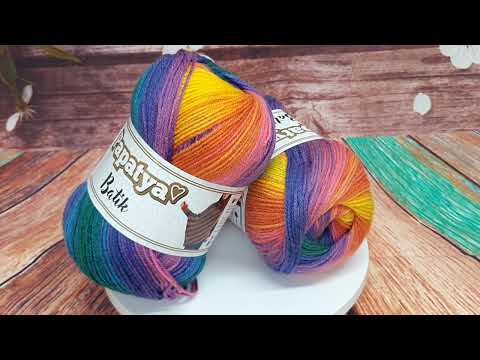 Video: Příze Papatya Batik, 554-13