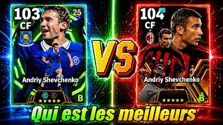 ANDRIY SHEVCHENKO 102 vs 103 😱 QUI EST LE PLUS FORT ? #football #efootballmobile 