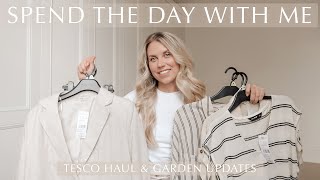 TESCO HAUL | New in F&F Clothing Try On Grocery Food Shop + Thrifting Charity Shop Finds