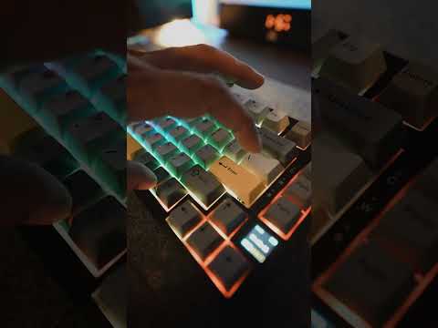 Игровая механическая клавиатура Aula F75 RGB Беспроводная / Bluetooth / 2.4G Hot-Swap Gasket Mount (Black/Whit, видео 1