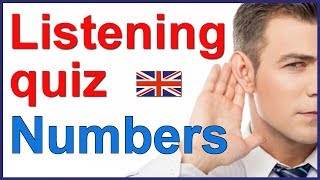English listening quiz - Understand NUMBERS