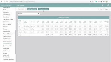 HRPOS Payroll Summary Report