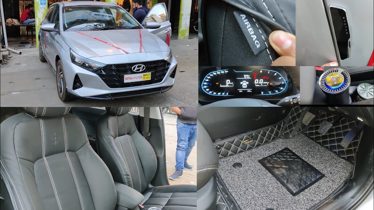 Hyundai i20 Airbags Bucket Seat Covers 7D Mats Steering Cover New