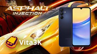 Asphalt: Injection gameplay with Vita3K on a Samsung Galaxy A15 5G