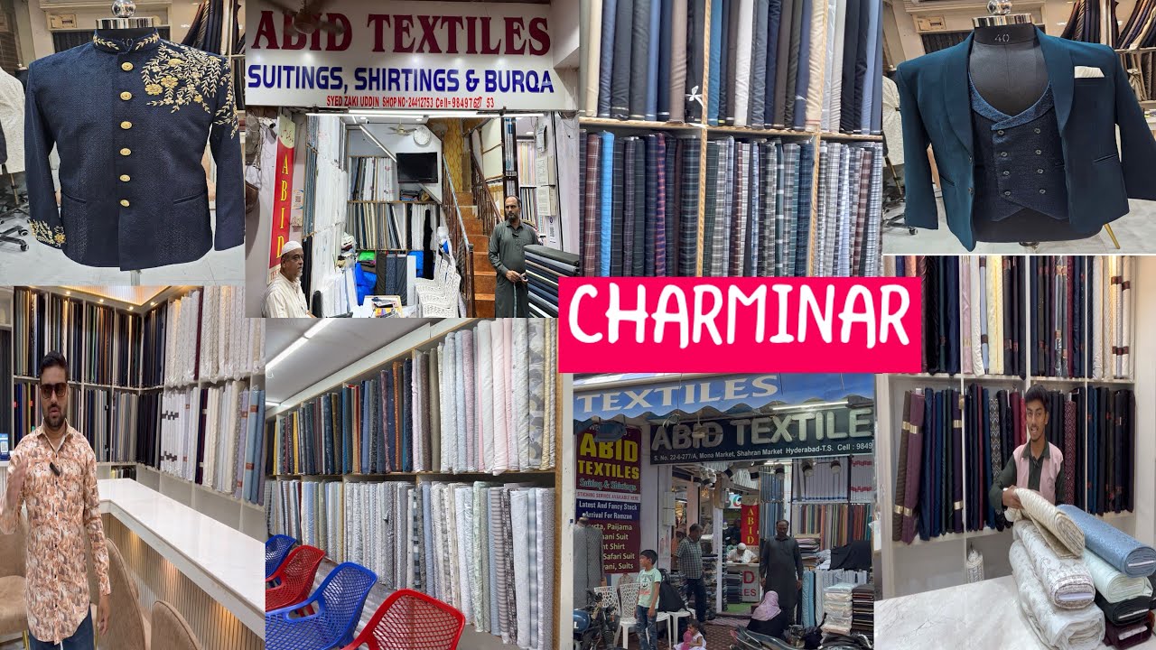 Unwilling 🔥Charminar best men’s garments shop wedding collection shop,😎ABID textiles #viralvideo 😱