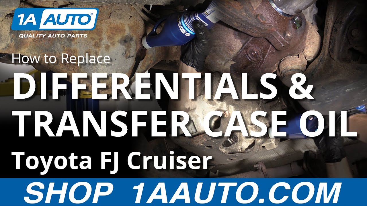 How To Replace Front Rear Diff Transfer Case Oils 07 14 Toyota