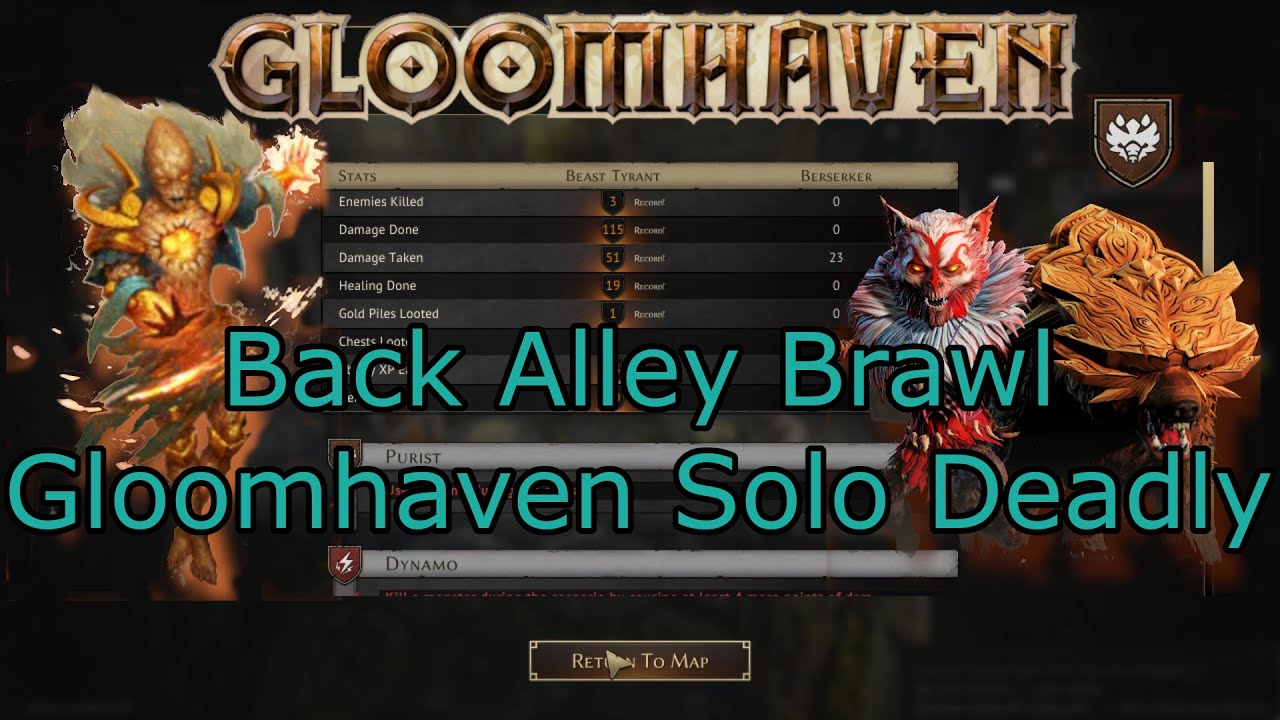 A Bear and a Beast walk into a Bar- Gloomhaven Solo Deadly