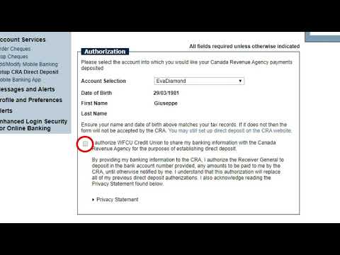 WFCU Credit Union - How to sign up for (CRA) Direct Deposit