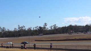 Super Hornet Fly Over   QLD Raceway 2014