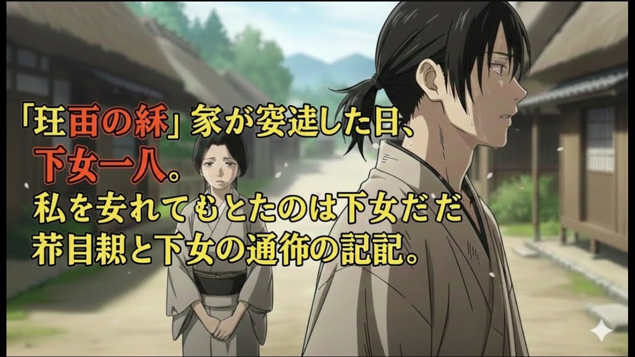 「江戸의絆」家が衰退した日、私を支えてikuれたのは下女だた  