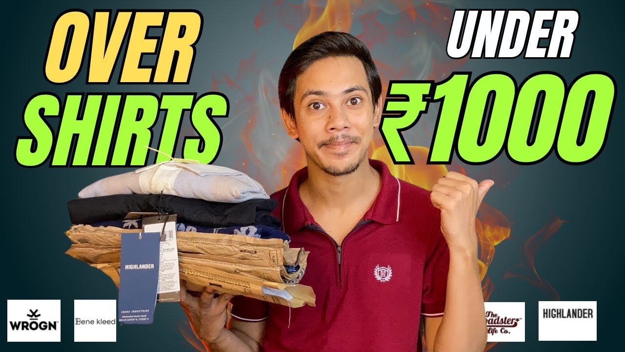 Best overshirts for men under ₹1000/-