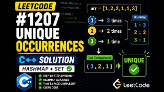 LeetCode 1207 - Unique Number of Occurrences | C++ Solution | Easy Explanation