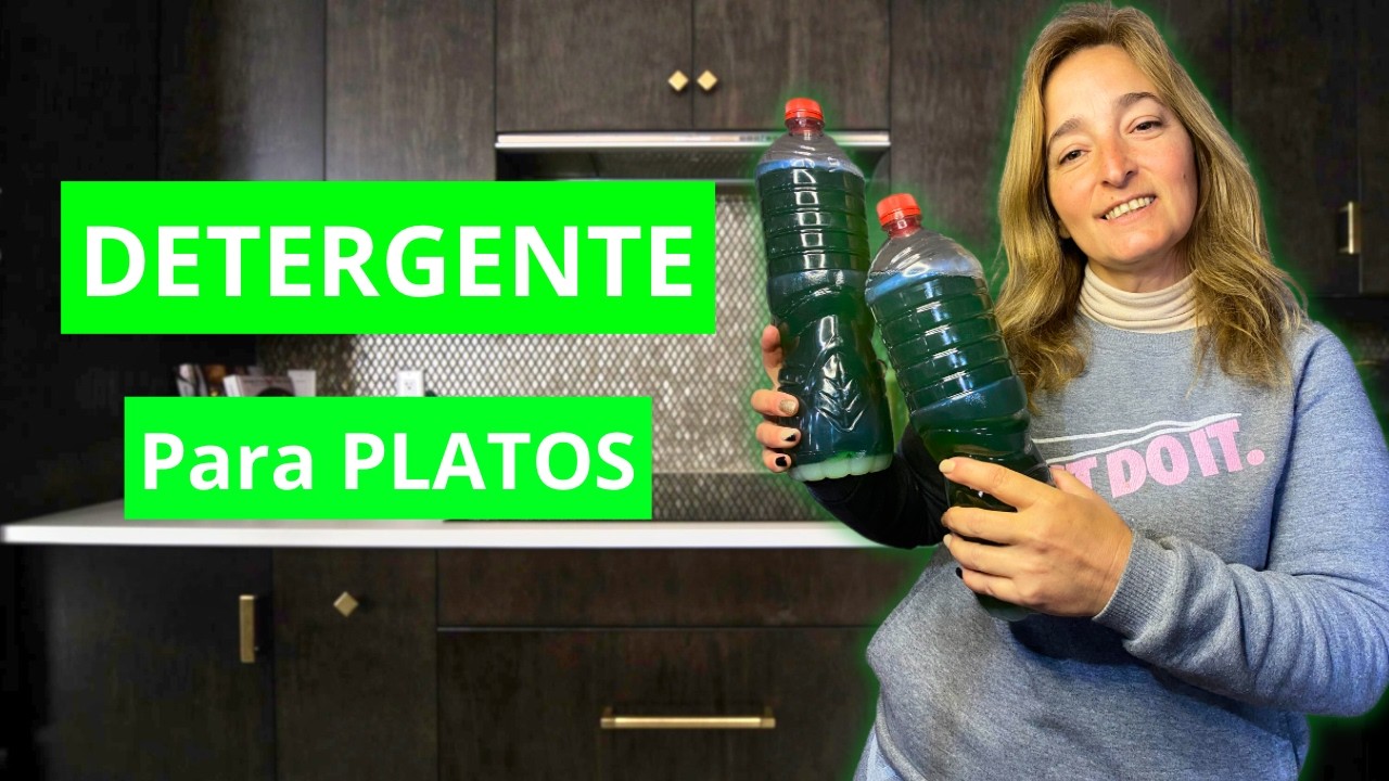 DETERGENTE para PLATOS (Trastes) CASERO 🧼🍽️