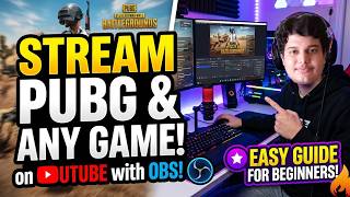 How to STREAM PUBG (or any GAME) using OBS on YouTube⚡
