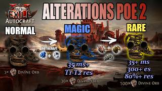 PoE 2: Crafting from 0 to 40+ Divines. Using Auto-Crafting for the Perfect Base Boots (0.5.0 Guide)