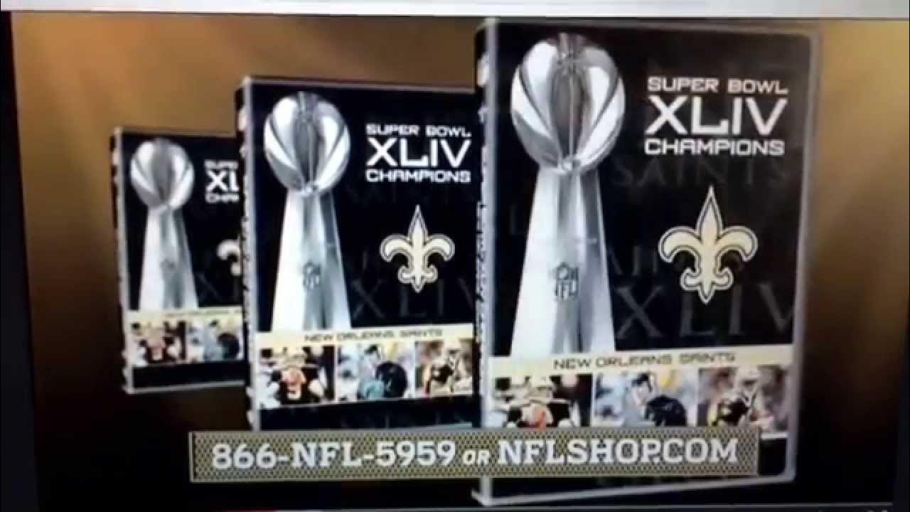 New Orleans Saints Super Bowl XLIV NFL Shop Commercial YouTube