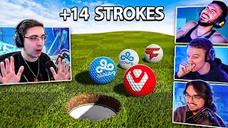 4 PROFESSIONAL GAMERS PLAY GOLF WITH YOUR FRIENDS