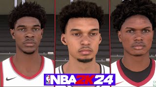NBA 2K24 - All Rookies Face Scan (PS5)