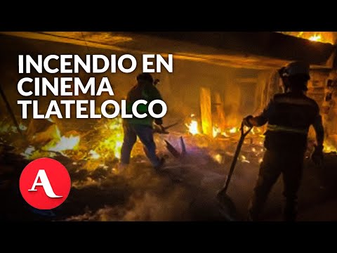Bomberos CDMX abaten incendio en Cinema Tlatelolco