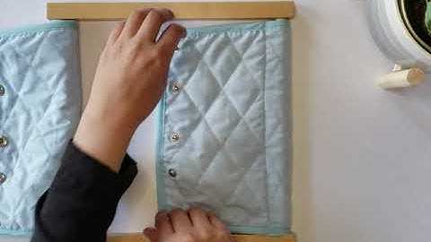 MONTESSORI MINUTE: DRESSING FRAME SNAPS for ages 2.5 - 3 years old