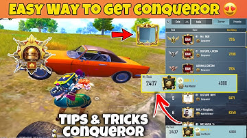 🔥EASY WAY TO GET CONQUEROR || SOLO CONQUEROR RANK PUSH TIPS & TRICKS-C2S6(Royal 2op)