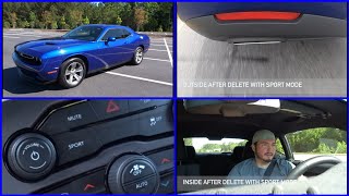 Dodge Challenger SXT Rear Resonator Delete With Sport Mode Comparison!